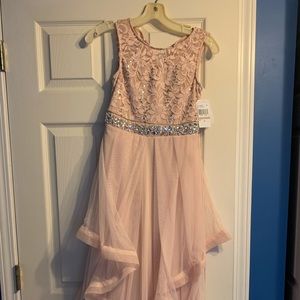 Blush color child's party dress